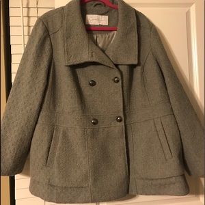 Jessica Simpson wool double breasted peacoat